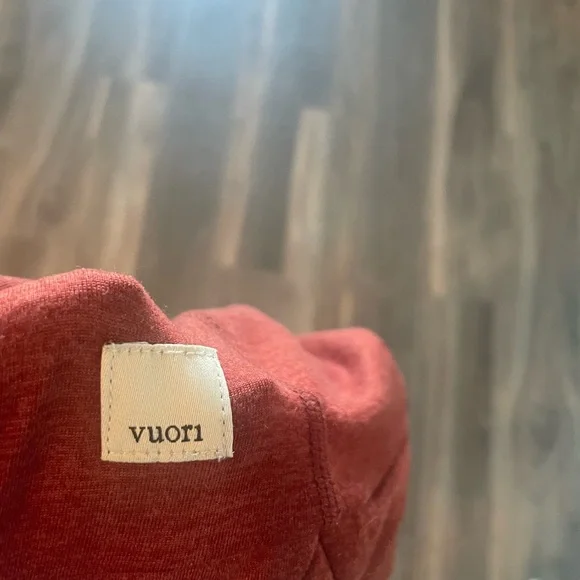 Vuori Women's Rich Red Hoodie - Picture 2 of 3